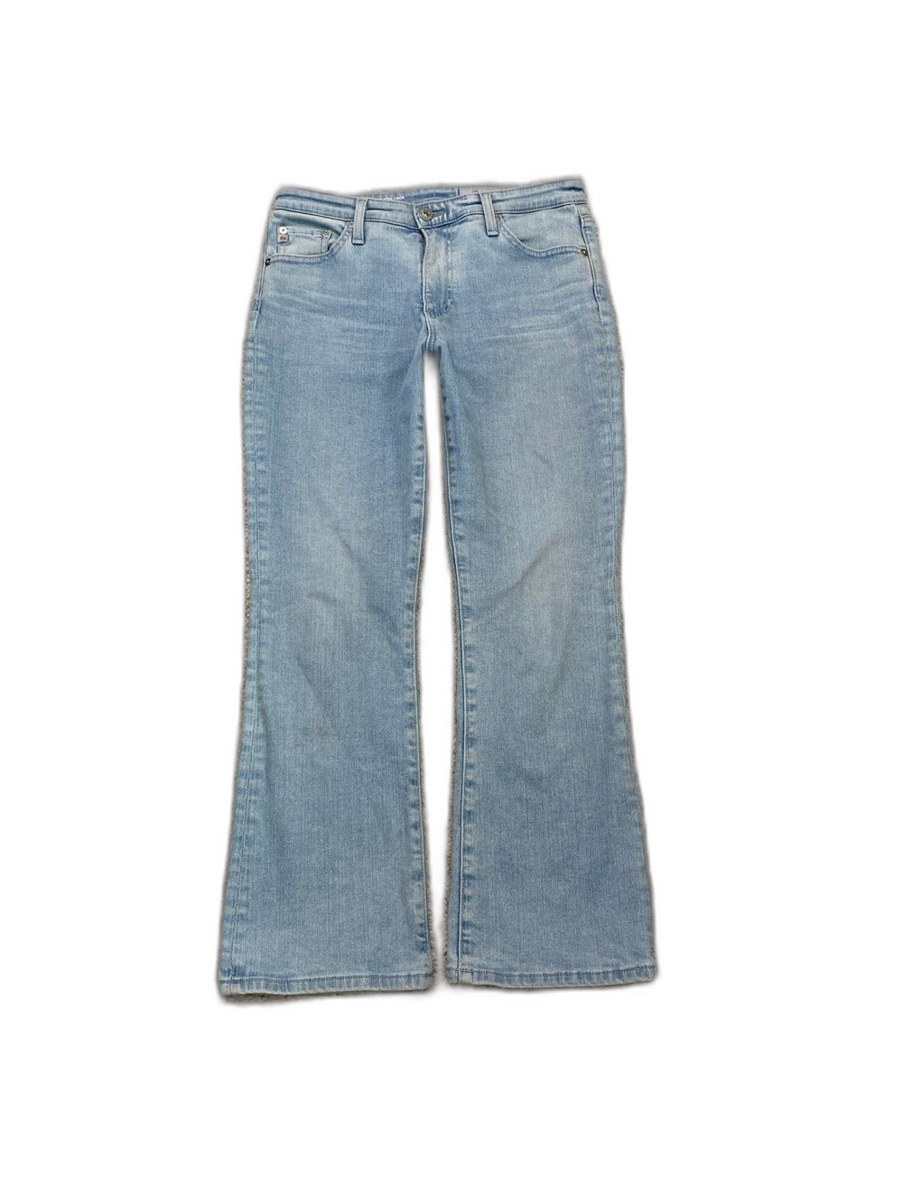 AG-ED Adriano Goldschmied High-Rise Slim Flare Crop Light Wash Size 28 Jeans